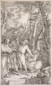 Diogenes og hans kopp av Salvator Rosa