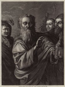 Diogenes søker etter en ærlig mann av Salvator Rosa