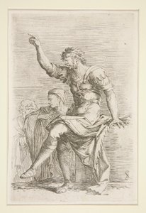 Diverse figurer (suite) av Salvator Rosa