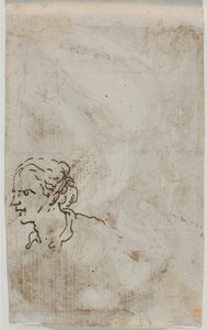 Figurstudier verso, ca. 1640-1649. av Salvator Rosa