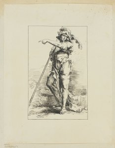 Figur med stavpeker av Salvator Rosa