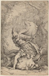 Jason og dragen av Salvator Rosa