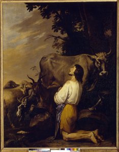 Lignelsen om den fortapte sønn (The Parable Of Prodigal Son). Maleri av Salvatore Rosa (1615-1673), olje på lerret, ca 1640-1650. italiensk kunst av Salvator Rosa