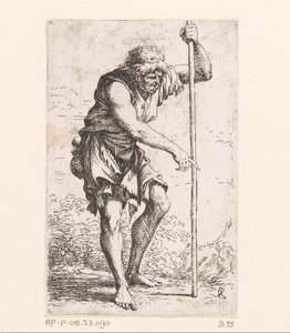 Gammel mann med en pinne Små figurer (serietittel) Figur (serietittel) av Salvator Rosa