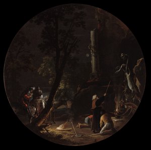 Scenes of Witchcraft: Night av Salvator Rosa