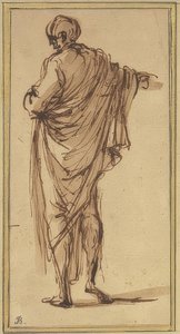 Stående tilbake figur av Salvator Rosa