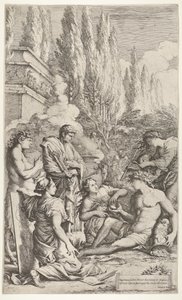 Geniet til Salvator Rosa, ca. 1662. av Salvator Rosa