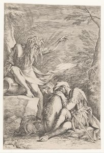 Tiberinus dukker opp for Aeneas av Salvator Rosa