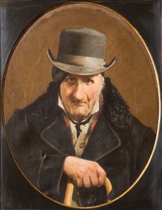 Portrett av en mann (olje på lerret) av Salvatore Albano
