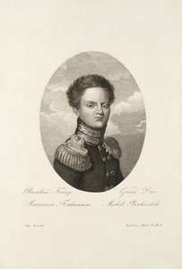 Storhertug Michael Pavlovich av Russland 1798-1849, 1814 av Salvatore Cardelli