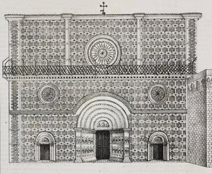 Fasade av basilikaen Santa Maria di Collemaggio, L