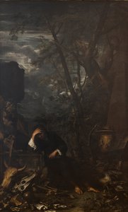 Demokrit i meditasjon, 1651