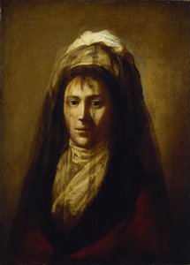 Portrett av grevinne Yekaterina Petrovna Rostopchina 1776-1859 iført slør av Salvatore Tonci