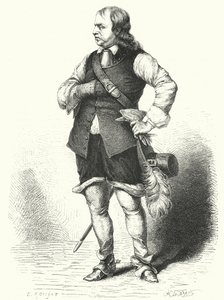 Oliver Cromwell, Lord Protector of the Commonwealth (gravering)