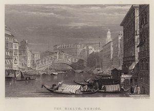 Rialto, Venezia (farge litho)