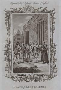 Death of Lord Hastings (gravering) av Samuel (after) Wale