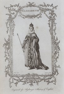 Elizabeth (gravering) av Samuel (after) Wale