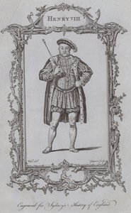 Henry VIII (gravering) av Samuel (after) Wale