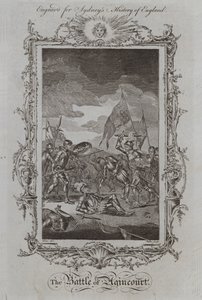 Slaget ved Agincourt (gravering) av Samuel (after) Wale