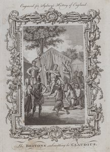 Britene underkaster seg Claudius (gravering) av Samuel (after) Wale