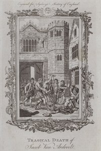 Tragisk død av Jacob Van Ardevelt (gravering) av Samuel (after) Wale