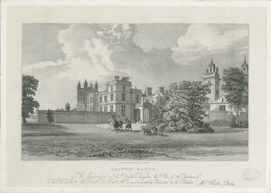 Drayton Bassett - "Drayton Manor": litografi, og [?1800-tallet] av Samuel A. Rayner