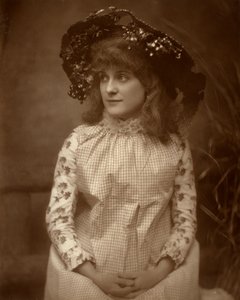 Minnie Palmer , amerikansk skuespillerinne, 1884 av Samuel A Walker