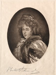 Frøken Farren, grevinne av Derby, 1800- og 1900-tallet. av Samuel Arlent Edwards