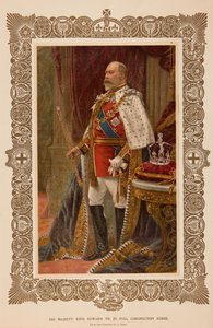 Kong Edward VII i kroningskapper av Samuel Begg