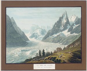 Ishavet, utsikt over Montanvert av Samuel Birmann