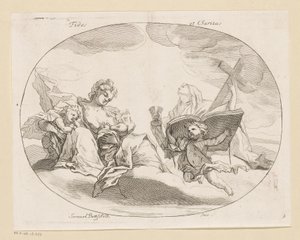 Fides (tro) og Charitas (kjærlighet) Fides et Charitas (tittel på objekt) Ulike design (serietittel) Opera Varia Historica, Poetica & Iconologica (serietittel)