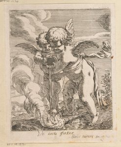 To putti slokkelykter Vis unita fortior (tittel på objekt) Ulike design (serietittel) Opera Varia Historica, Poetica & Iconologica (serietittel)