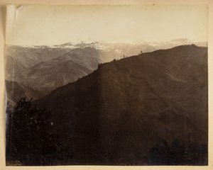 Fjelllandskap ved Darjeeling,  fra 