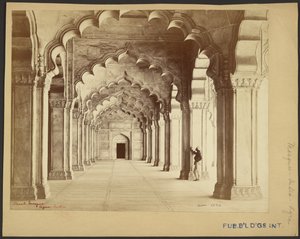 Perlemoskeen, Agra, India av Samuel Bourne