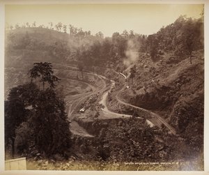 Ryggestasjon nedenfor Teendaria, Darjeeling,  fra 