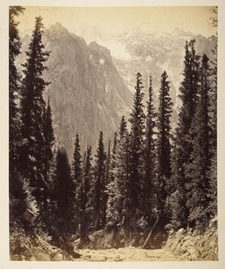 Snøhøyder fra Wanga-dalen av Samuel Bourne