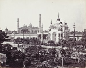Zinat Algiyas grav i Husainabad Imambara-komplekset av Samuel Bourne
