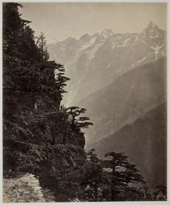 Uten tittel [åsside og fjell], ca. 1865. av Samuel Bourne