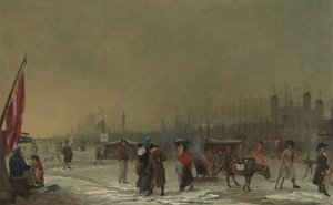 Frost på Themsen av Samuel Collings
