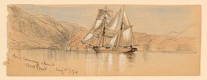 Brig kommer om, West Point av Samuel Colman