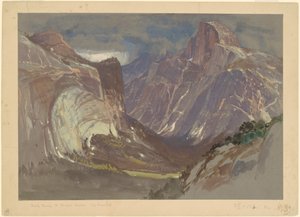 Half Dome og Royal Arches, Yosemite, fra Glacier Point av Samuel Colman