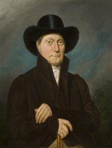 Portrett av en mann i en beverhatt