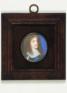 Charles II (akvarell på vellum) av Samuel Cooper