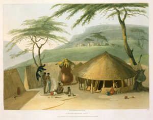 A Boosh-Wannah Hut, plate 7 fra 