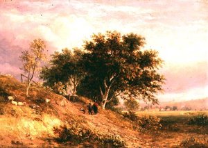 Engelsk landlig landskap av Samuel David Colkett