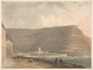 Kystengelsk bosetning omgitt av fjell av Samuel Davis