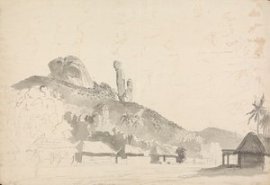 Steinformasjon over en landsby av Samuel Davis