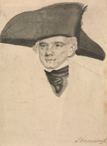 Portrettstudie av en sjøoffiser av Samuel Drummond
