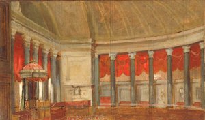 Studie for Representantenes hus, ca. 1821. av Samuel Finley Breese Morse