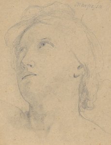 Studie for Judgment of Jupiter (Marpessa, leder) av Samuel Finley Breese Morse